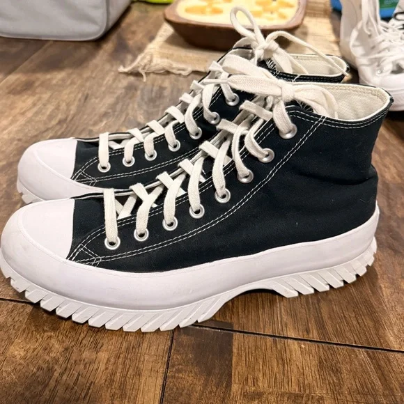 Black and White Chunky Converse Mens Size 10 Style # A00870C Excellent Condition - Picture 3 of 11